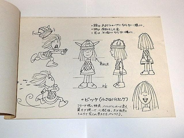 ☆設定資料 小さなバイキング ビッケ 関修一先生/ズイヨー映像 - メルカリ