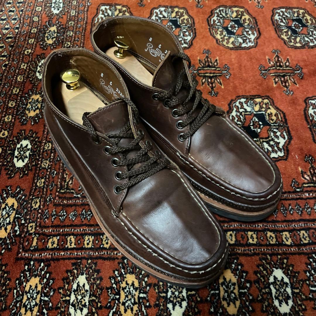【8E 美品】RUSSELLMOCCASIN ラッセルモカシン　トリプルヴァンプ RUSSELL MOCCASIN【ラッセルモカシン】正規取り扱い店、通販可能 ON