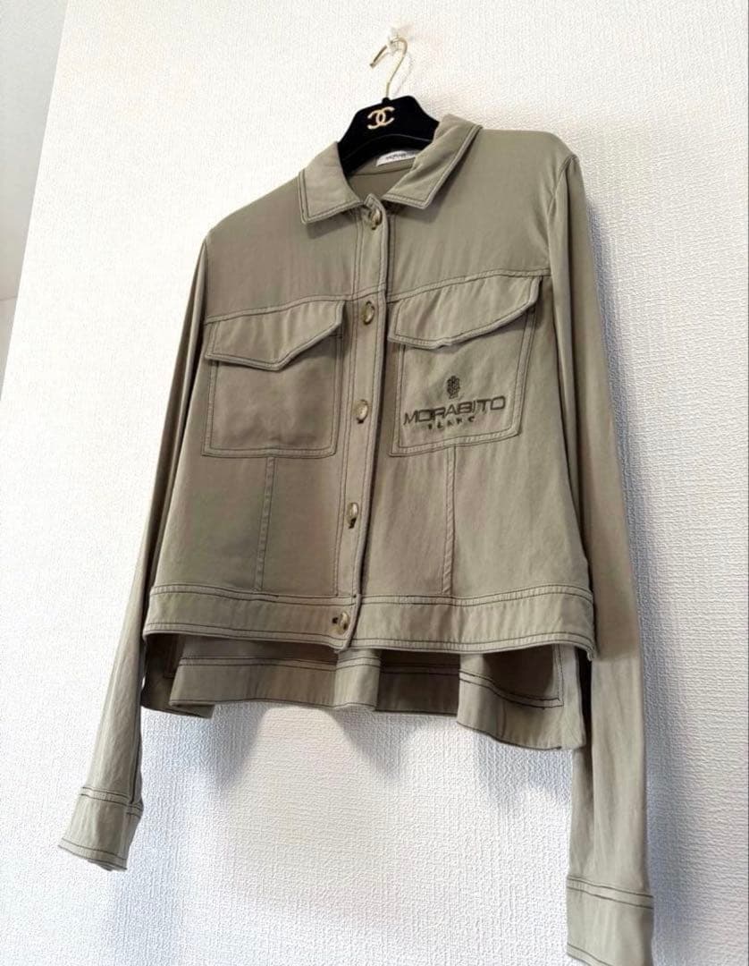 モラビトブラン カタログ掲載品 綿100% ブラウスジャケット サイズ40