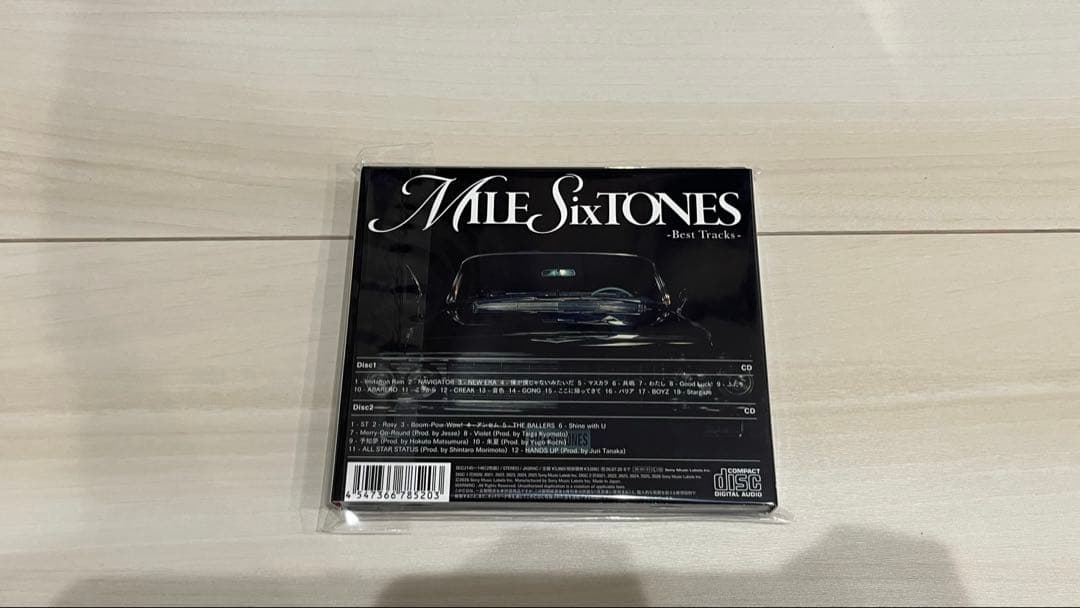 SixTONES「MILESixTONES -Best Tracks-」3形態
