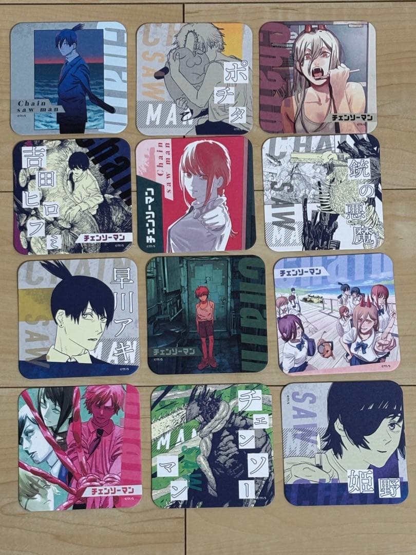 チェンソーマン アートコースター BOX 特典付き 48枚 全種 コンプ レゼ