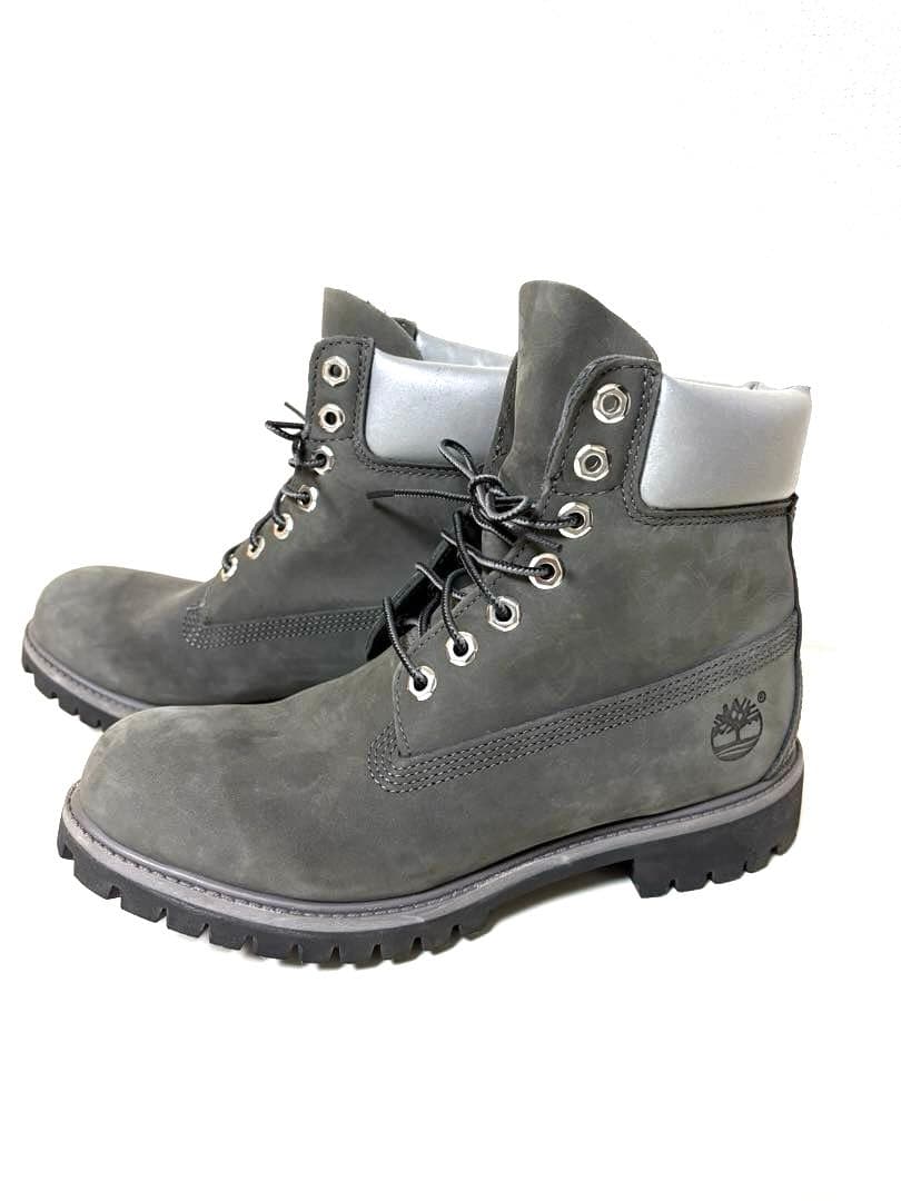 un✨良品✨Timberland 6インチブーツ 防寒400gグレーUS8 Timberland ティンバーランド 6インチ プレミアムブーツ ウォーター