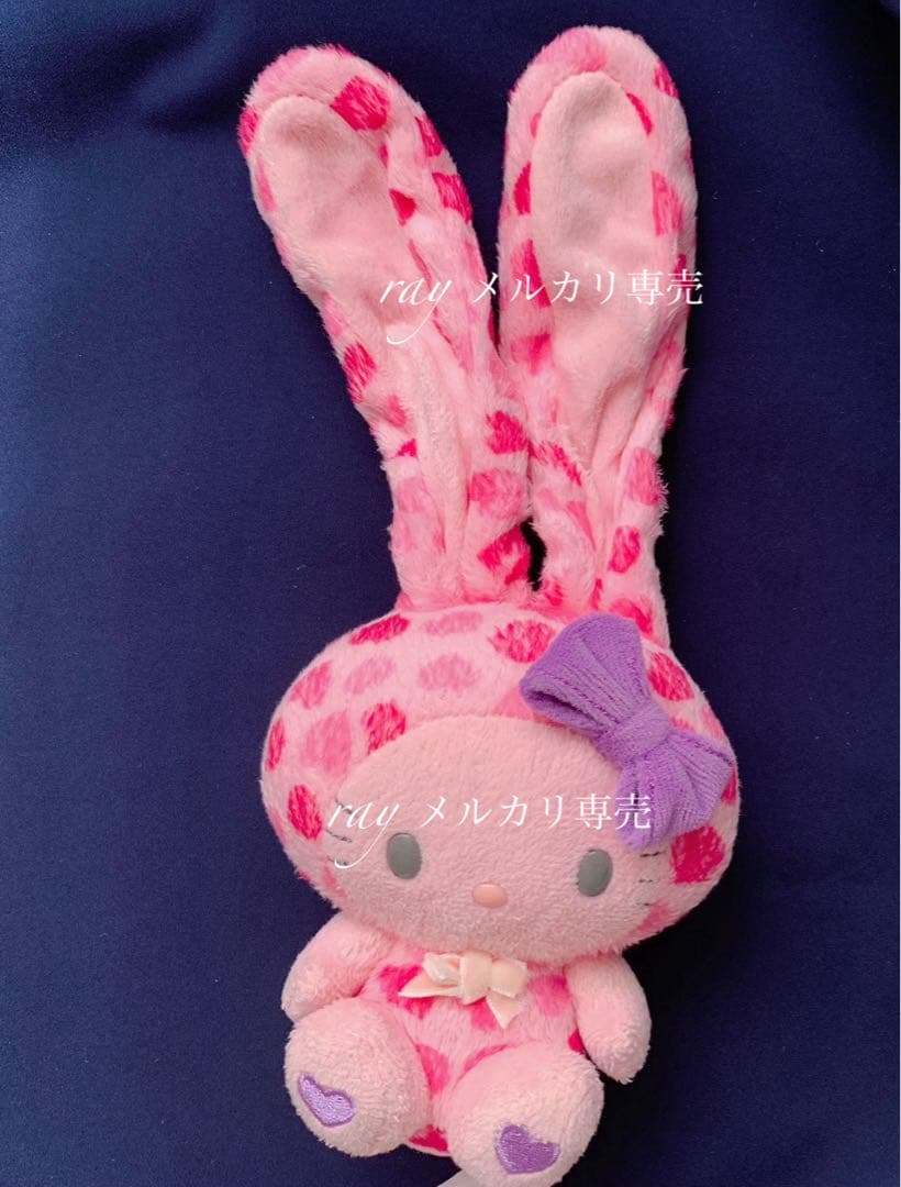 サンリオ　キティ　ロングラビミミドール　レトロ　当時物　ピンク　ハート　ワイヤー サンリオ キティ ロングラビミミドール レトロ 当時物 ピンク ハート