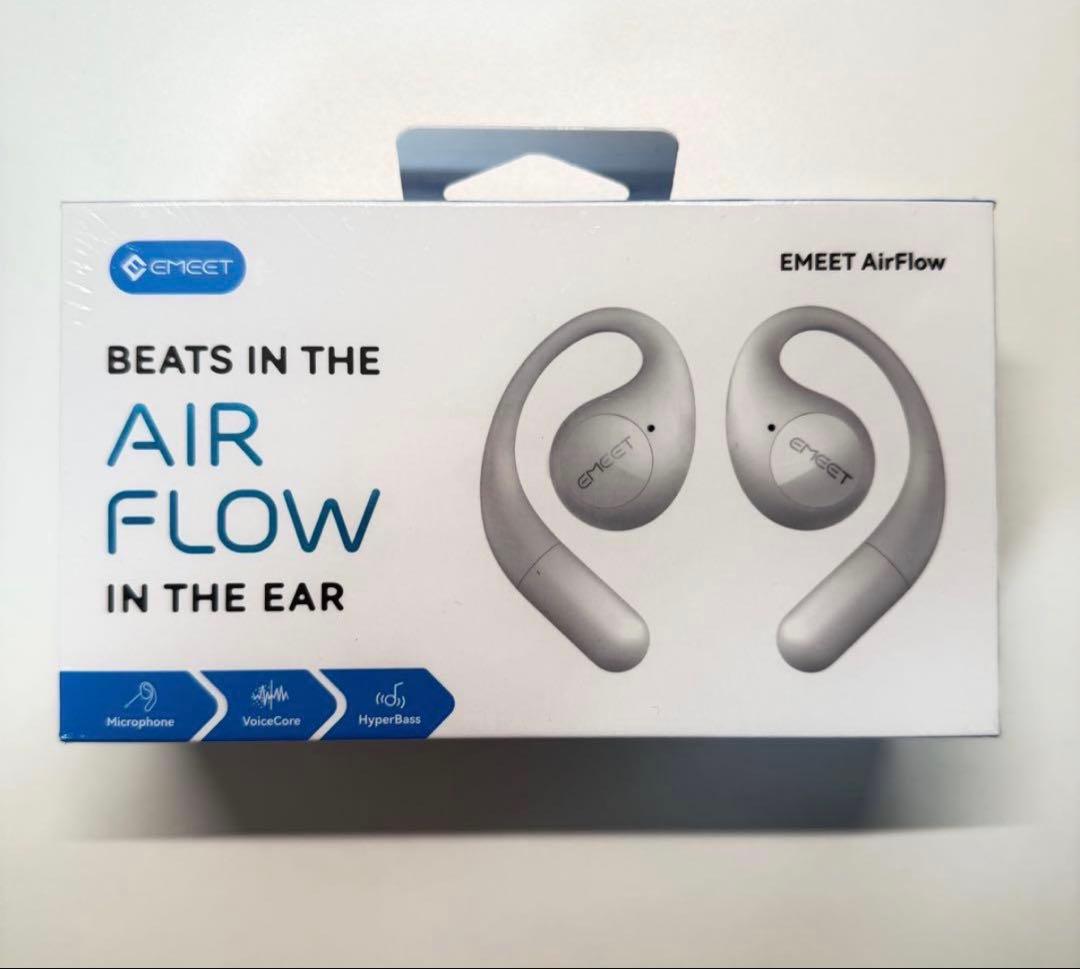 【新品】EMEET AirFlow ワイヤレスイヤホン ホワイト 白 楽天市場】【最大20%OFFクーポン】【仕事を快適に】EMEET AirFlow Zoom