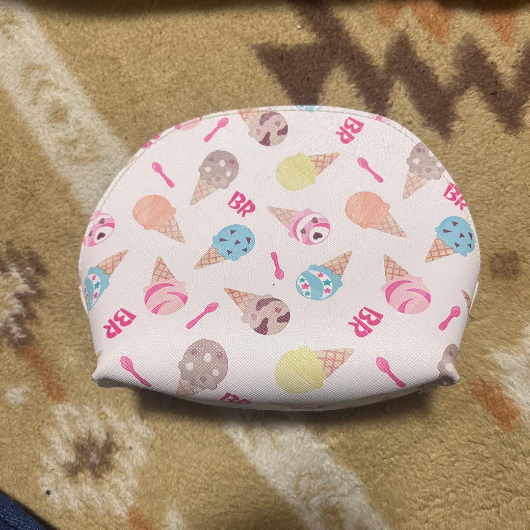 サーティワンアイスクリーム柄ポーチ 約20cm x 15cm - メルカリ