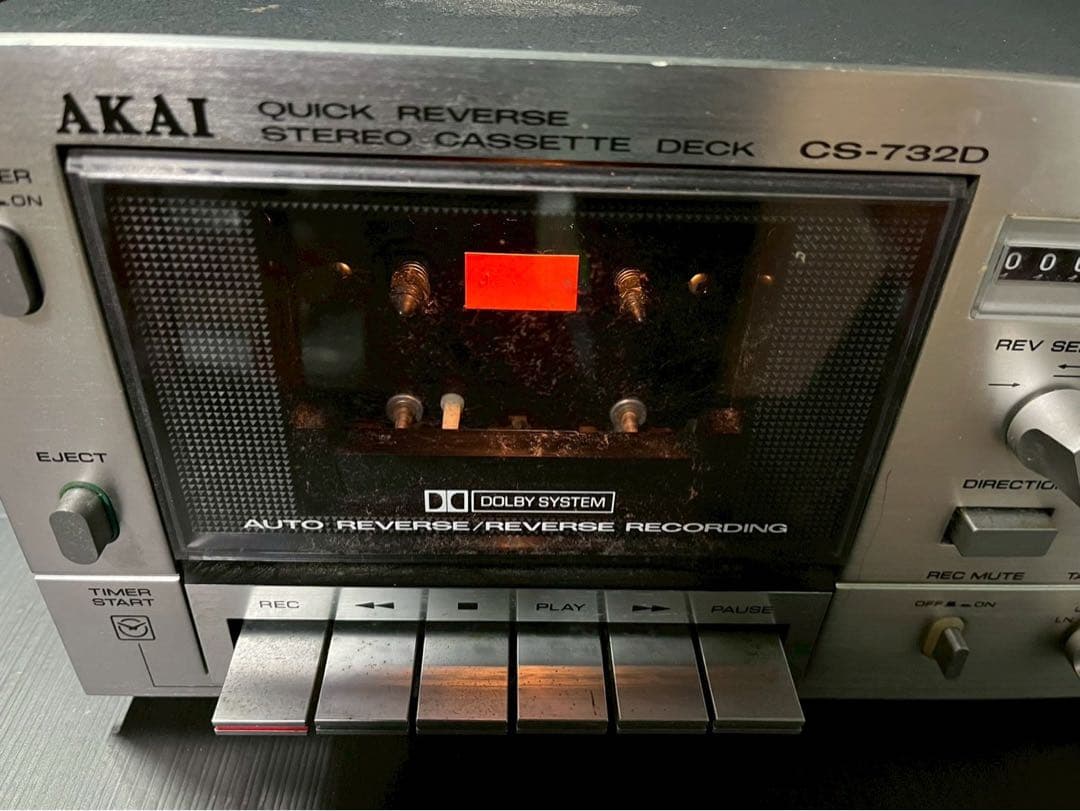 通電確認済】AKAI CS-732D カセットデッキ 当時物 ヴィンテージ - メルカリ