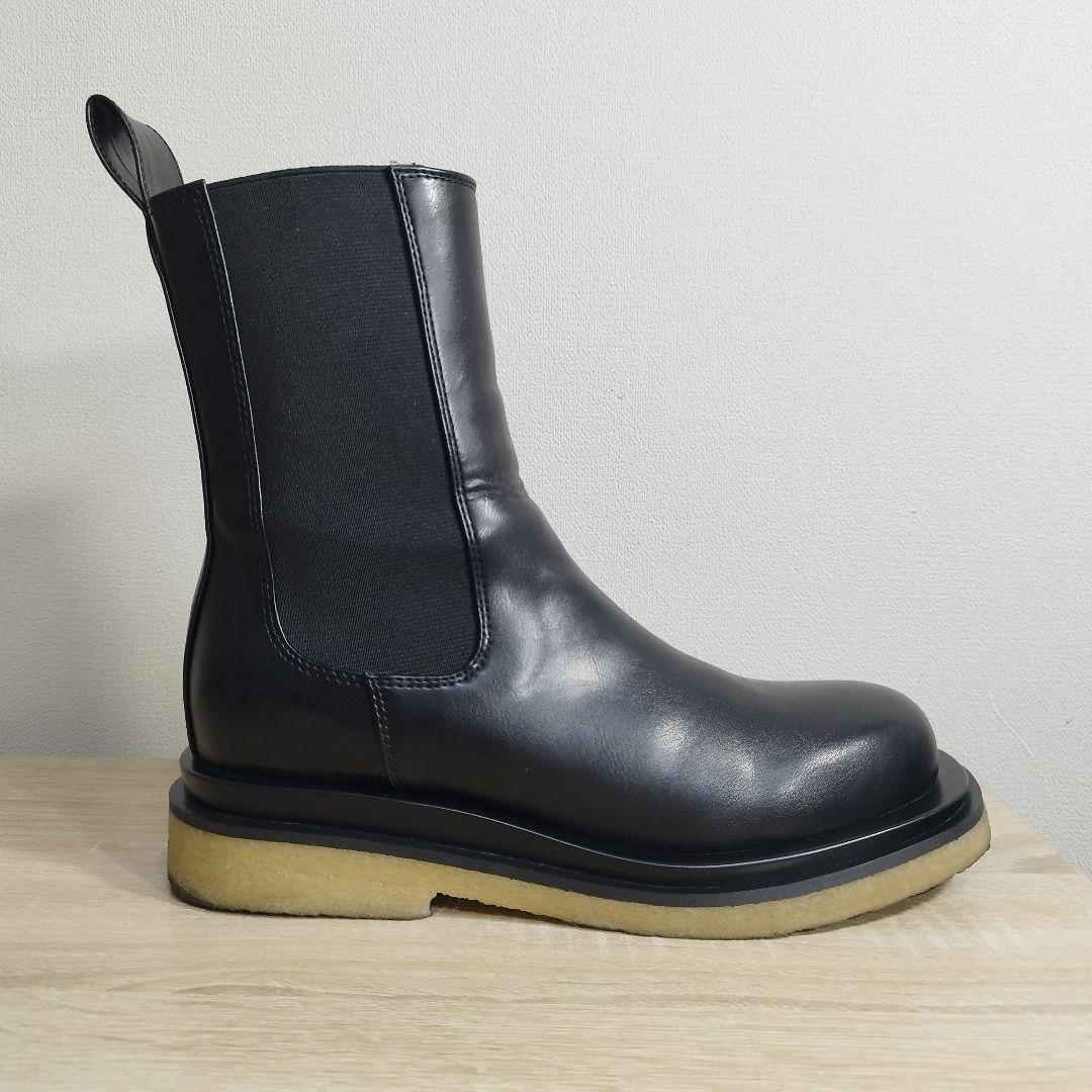 美品 TODAYFUL 厚底サイドゴアブーツ ブラック レザー 24.5cm