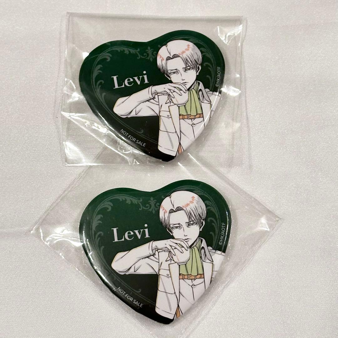 進撃の巨人 WIT STUDIO 特典 ハート 缶バッジ リヴァイ 2点 - メルカリ