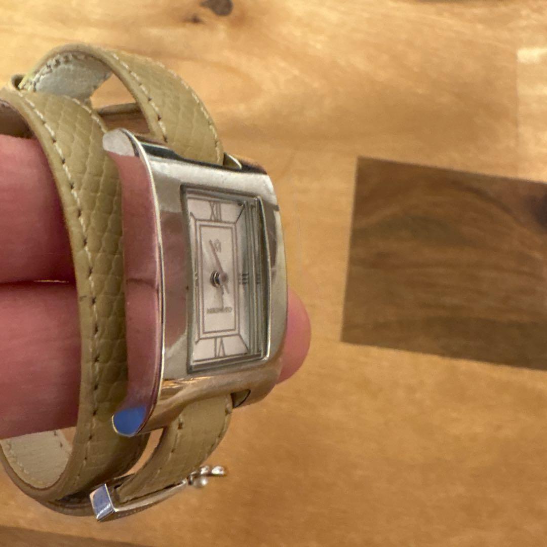 MIKIMOTO 2連レザー 新品電池 レディース腕時計 ベージュベルト - メルカリ