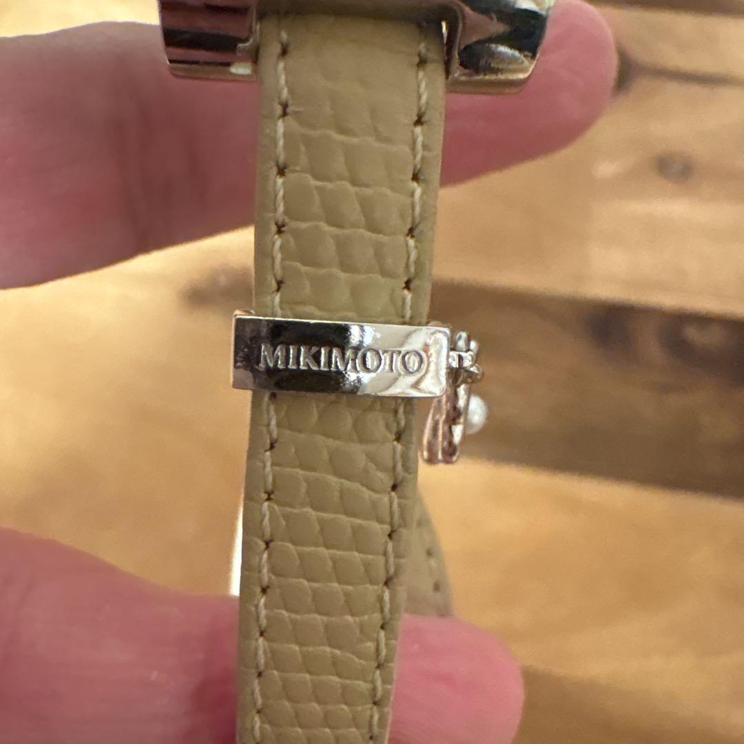 MIKIMOTO 2連レザー 新品電池 レディース腕時計 ベージュベルト - メルカリ