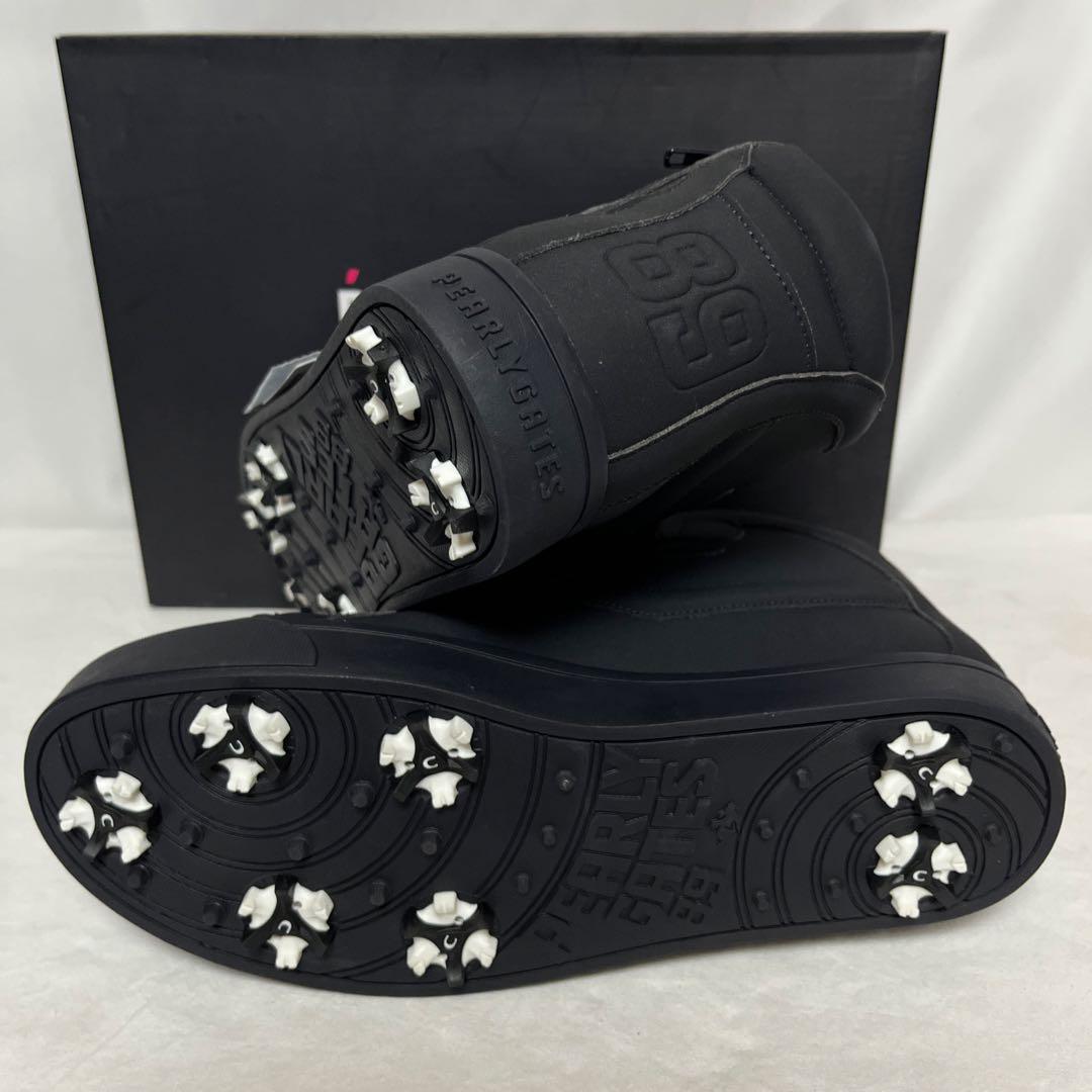 新品 PEARLY GATES ハイカット ゴルフシューズ 紺 26.5cm