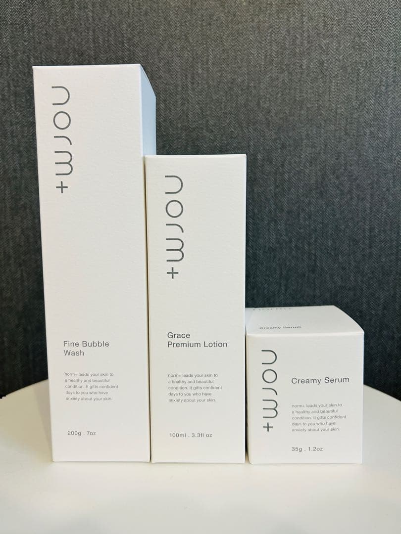 【新品未使用】norm+ デイリーケア3点セット 商品詳細ページ