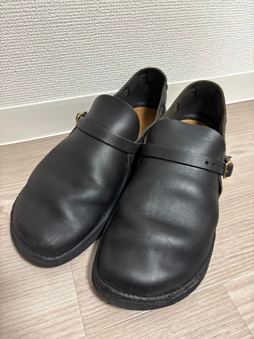 【値下げ済】aurora shoes 黒 レザー ストラップシューズ rennes — Aurora Shoes T-Strap in Black