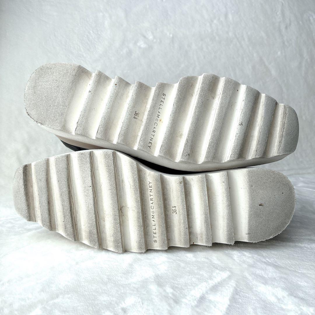 ステラマッカートニー シューズ エリス 厚底 スター ブラック 23.5cm