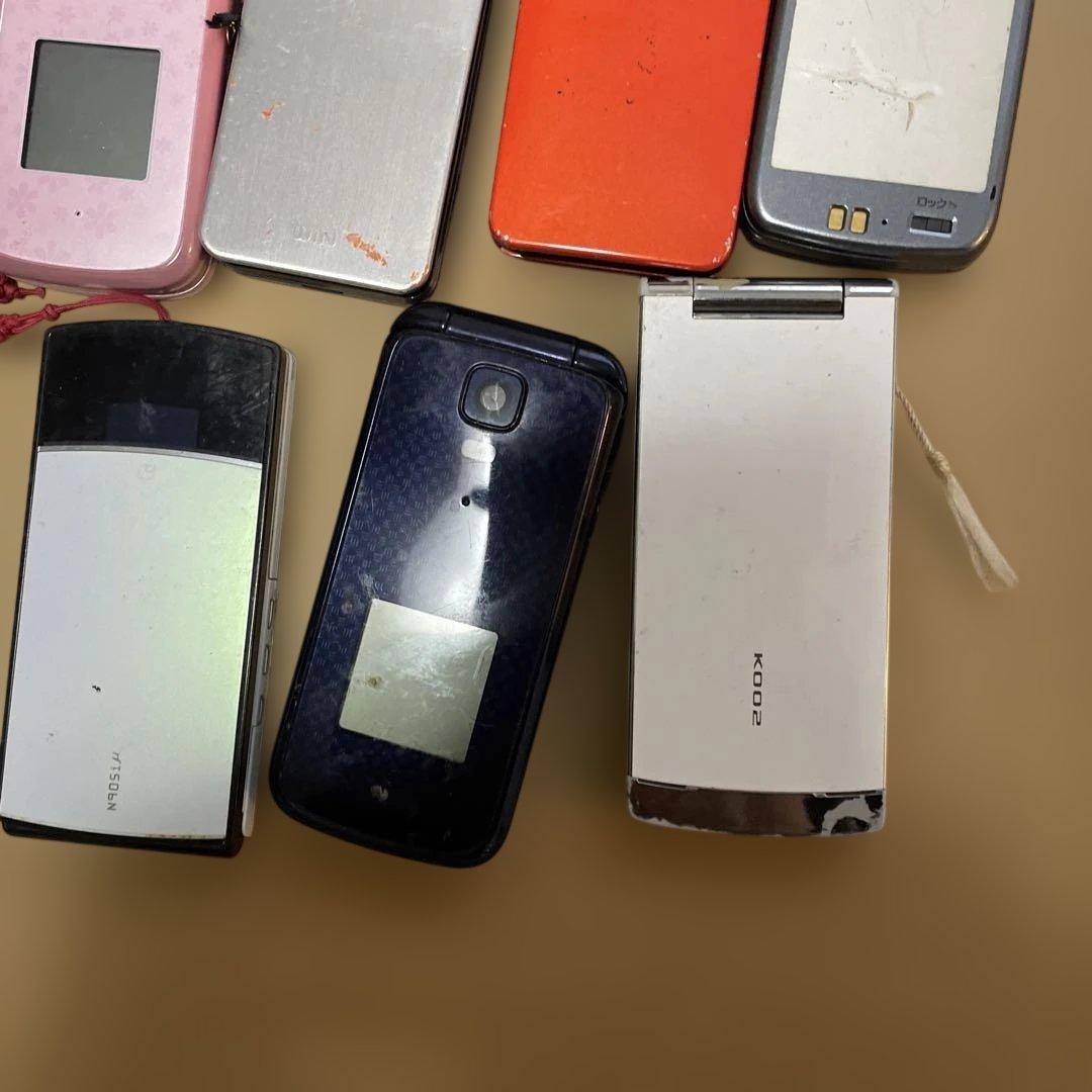 大量 携帯電話 ガラケー docomo/au 他 11台 ジャンク 部品取り - メルカリ