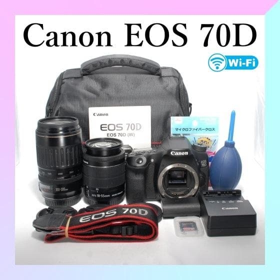 ✨Canon EOS 70D✨Wレンズ✨高速AF＆超望遠✨一眼レフカメラ Amazon.com : Canon EOS 80D Digital SLR Kit with EF-S 18-55mm f/3.5