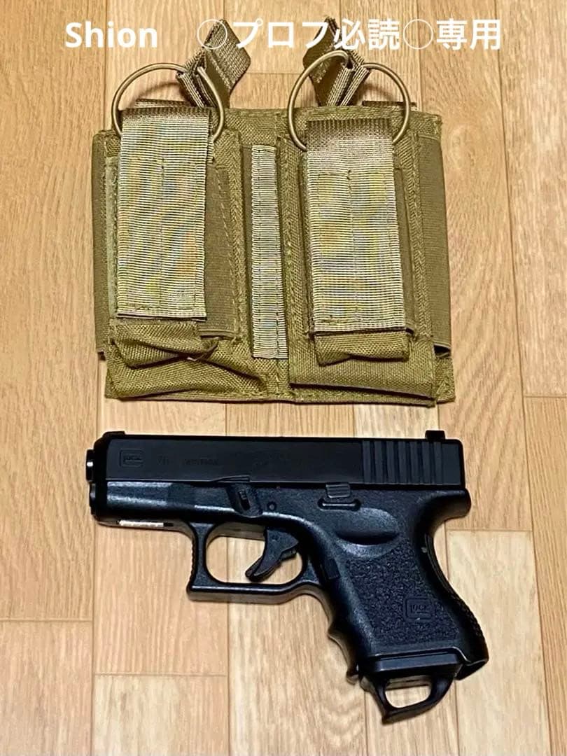 美品M4 / M16系 ハンドガン用マガジンポーチ付 ★東京マルイ グロック26 楽天市場】SHENKEL シェンケル ダブル マガジンポーチ ハンドガン AR15