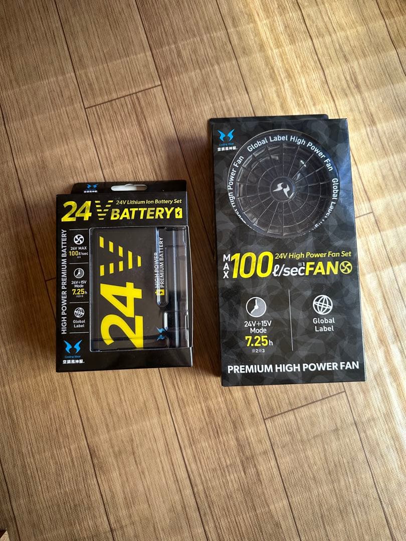 24Vリチウムイオンバッテリーとファンセット Amazon.co.jp: 空調風神服 VOLTCOOL対応 24V仕様 リチウムイオン