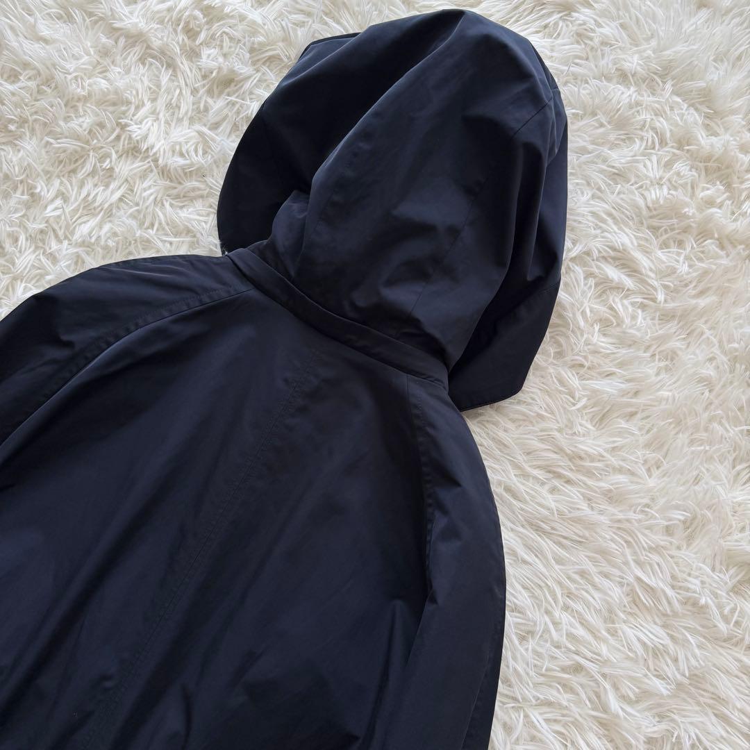セオリーリュクス】モッズコート フーディー 中綿ライナー付 38 紺の
