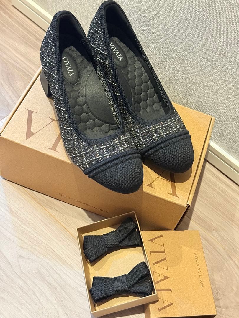 【新品未使用】 VIVAIAチャンネル風靴　ラウンドトゥチャンキーヒールパンプス Julie Pro] ラウンドトゥ チャンキーヒール パンプス – VIVAIA JAPAN