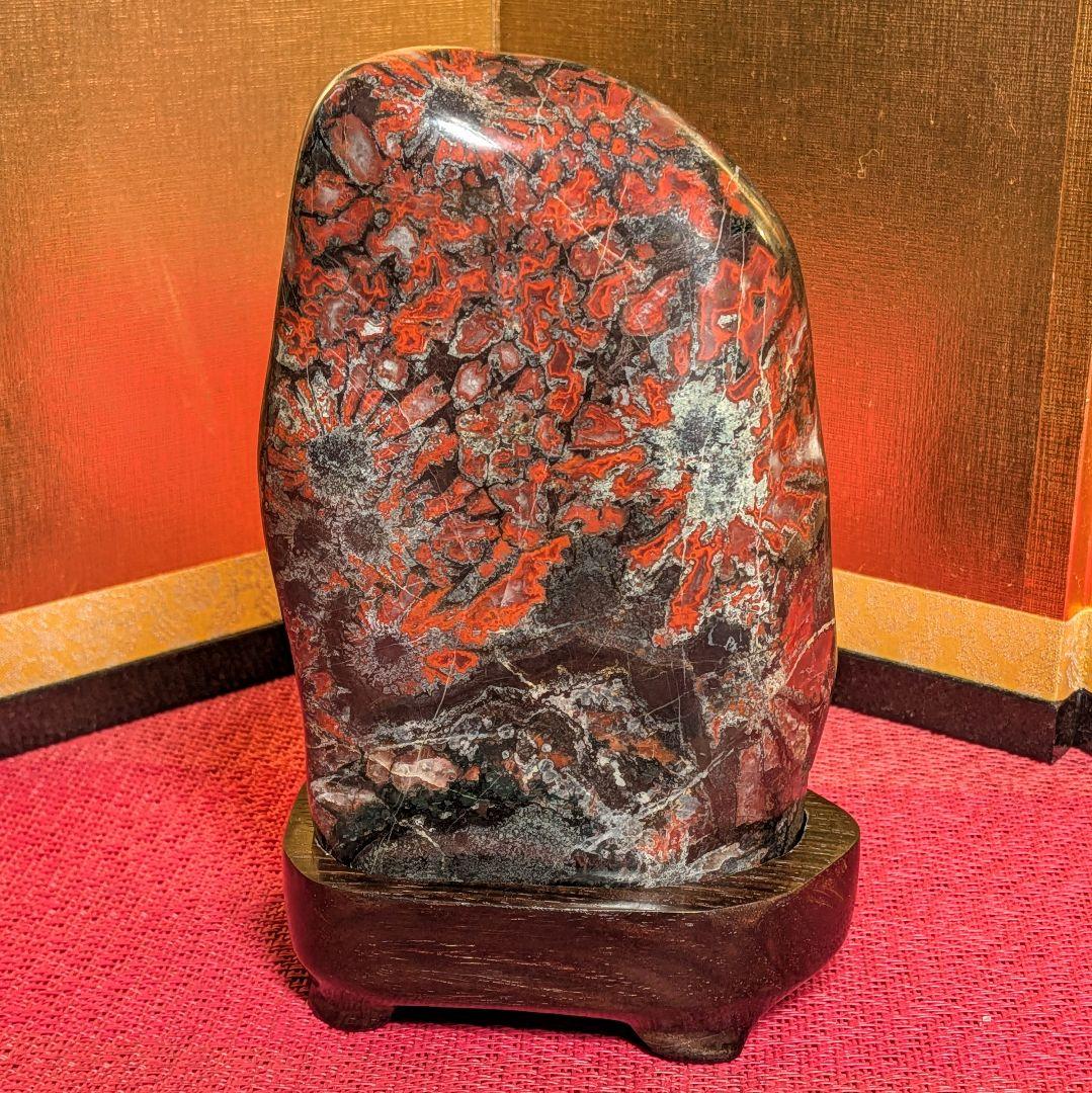 菊花石 岐阜県根尾谷産1.1㌔ 鑑賞石 観賞石 水石 盆石 天然石 置物