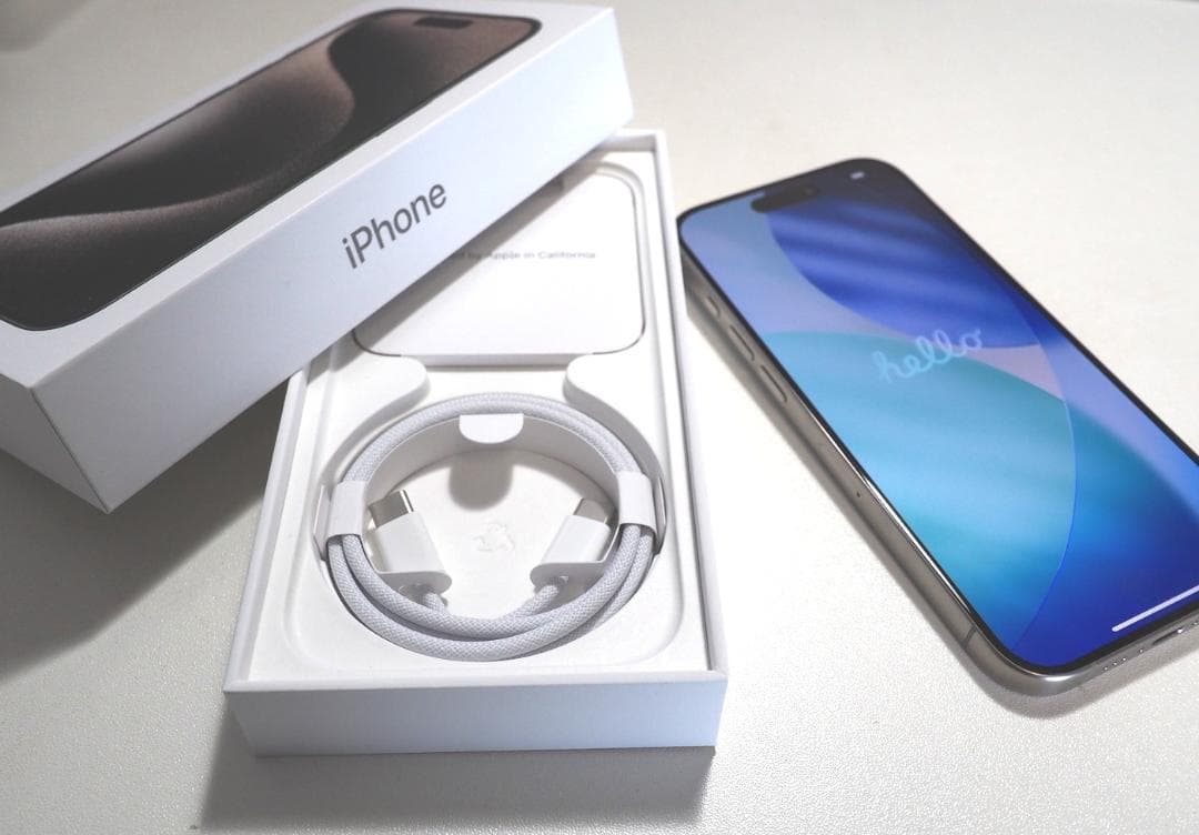 iPhone 15 Pro ナチュラルチタニウム 256GB(SIMフリー) iPhone 15 Pro 256GB - ナチュラルチタニウム（SIMフリー）[整備済製品