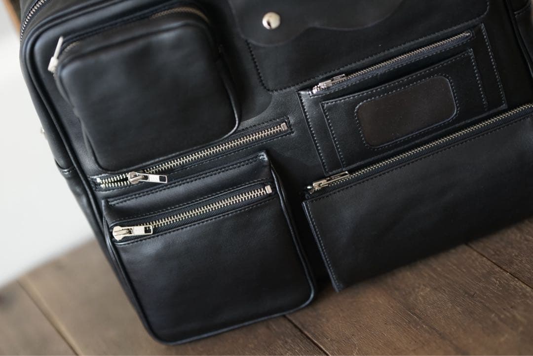 コムデギャルソン マルチポケット レザー 青山 バッグ ジュンヤ