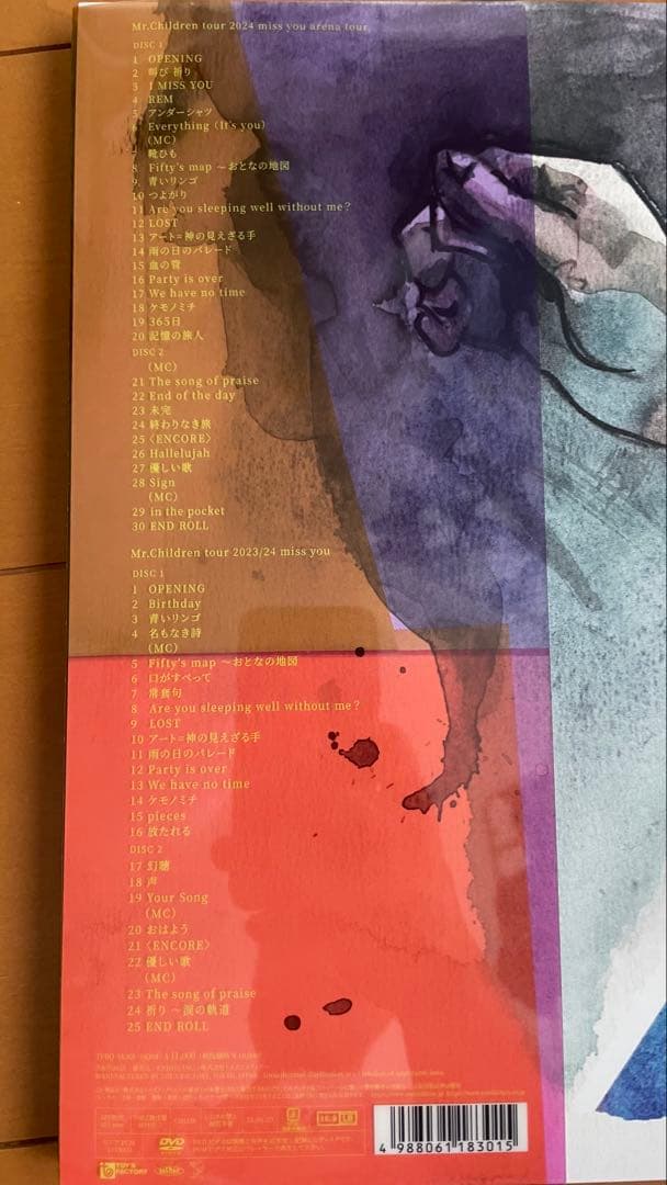 Mr.Children miss you LIVE《DVD４枚組》
