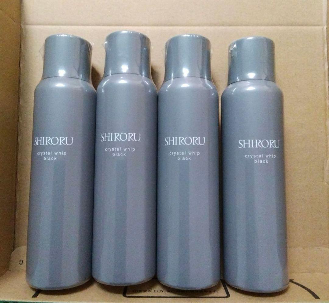 SHIRORU 洗顔料 クリスタルホイップ　ブラック　４本セット クリスタルホイップ ブラック｜SHIRORU(シロル)公式オンラインストア