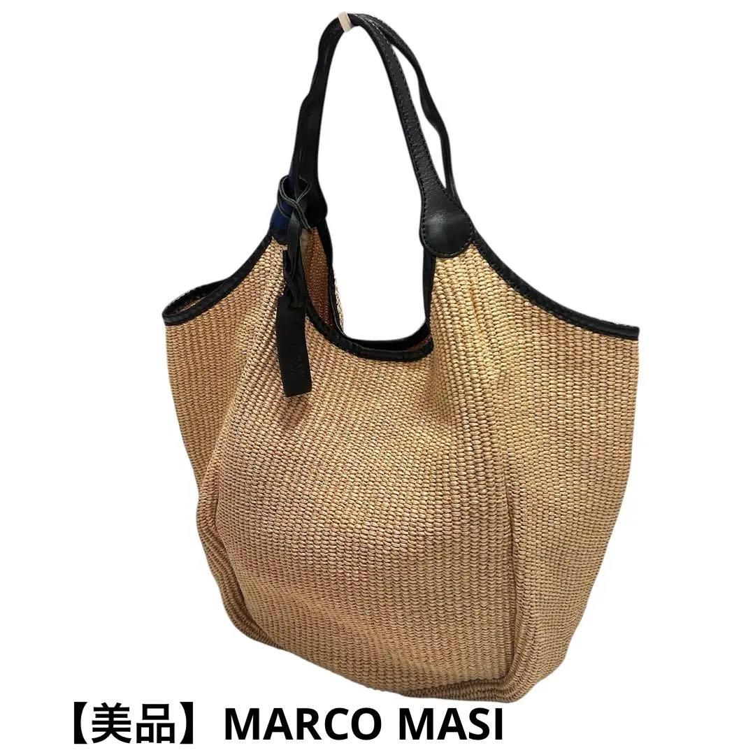 【美品】MARCO MASI マルコマージ カゴバッグ トートバッグ MARCO MASI（マルコマージ） かごバッグ 3692 TABU-VIT レディース