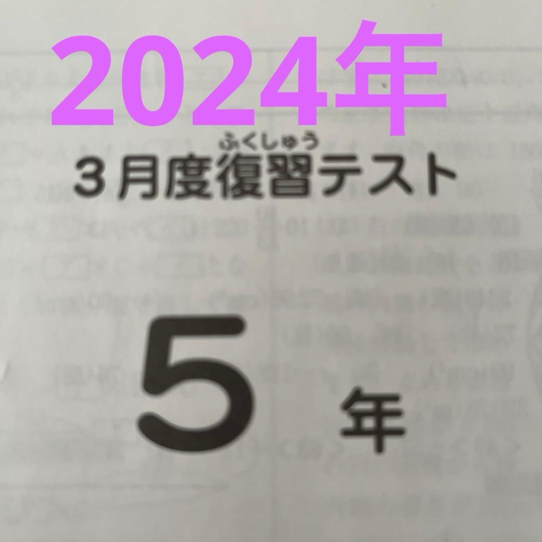 サピックス 5年 3月度復習テスト 2024年 - メルカリ