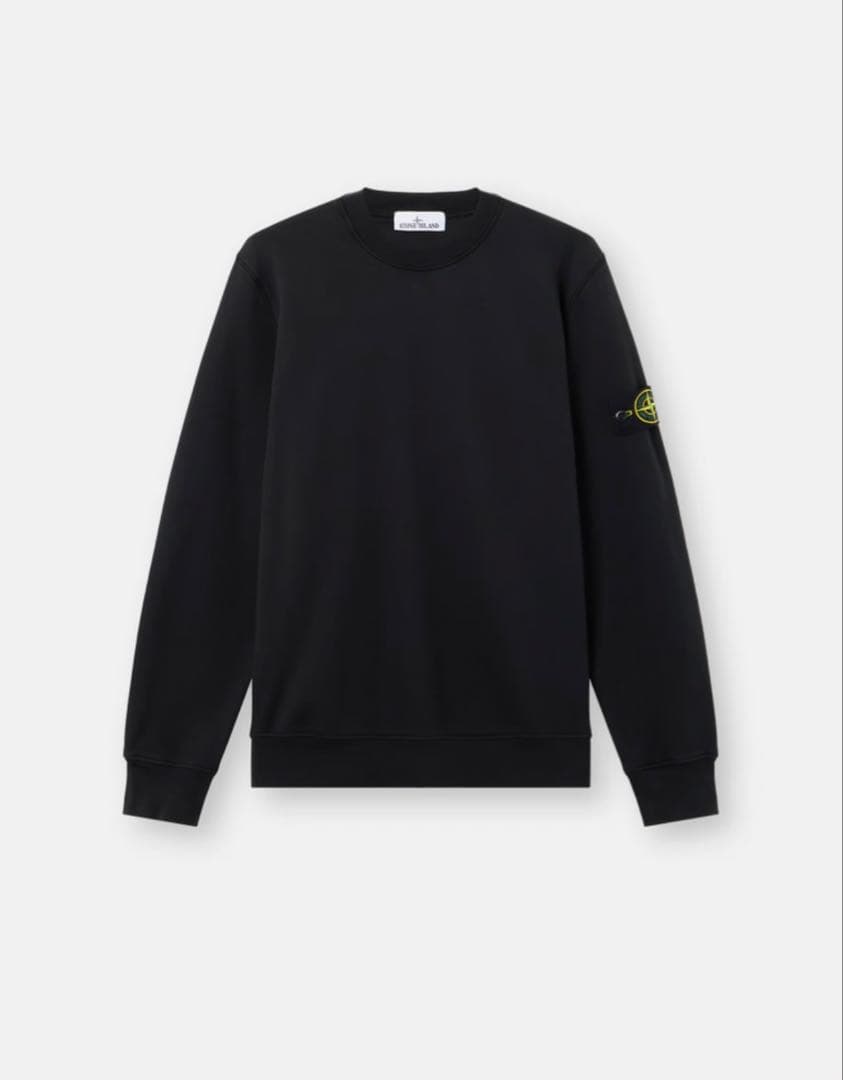 【正規品】STONE  クルーネック スウェットシャツ STONE ISLAND (ストーンアイランド) 裏毛 ガーメントダイ加工 クルー