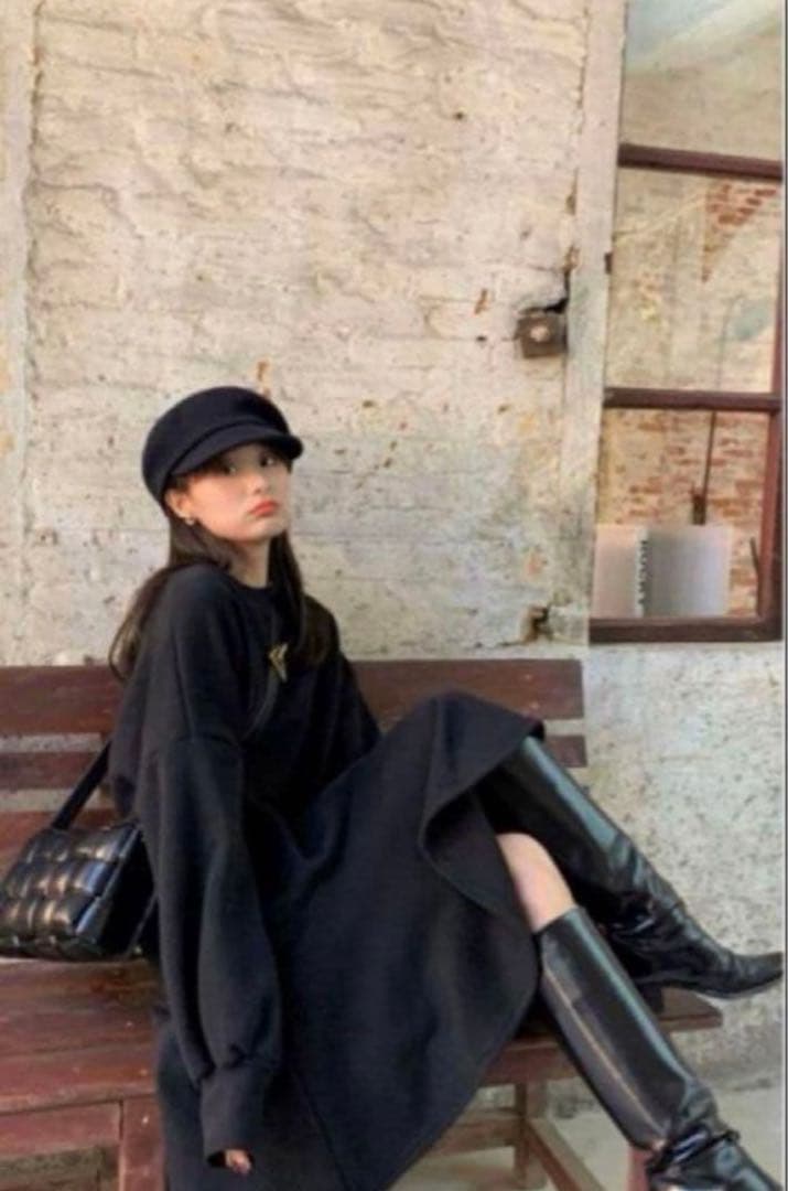 BIRTHDAYBASHバースデーバッシュ 『スウェットワンピース』ロング 白