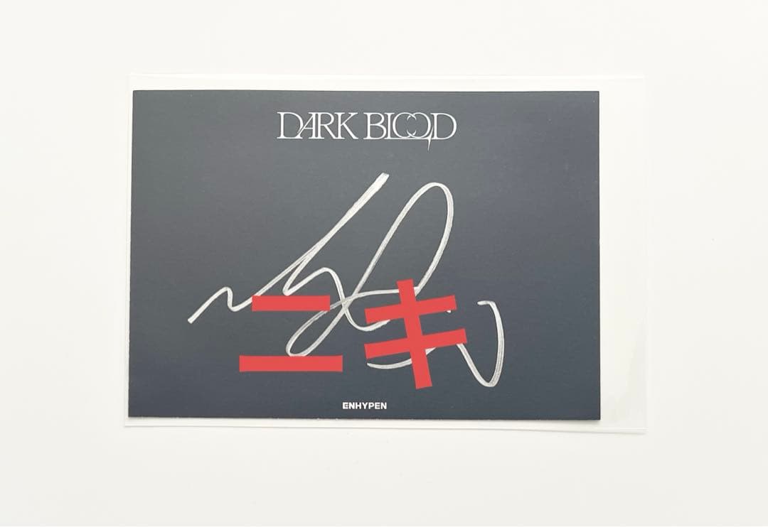 ENHYPEN エナプ DARK BLOOD US限定直筆サイン ニキ - メルカリ