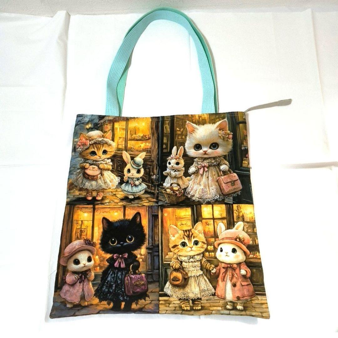 La luna様】ハンドメイドオーダー☆女の子☆大容量フラットトート