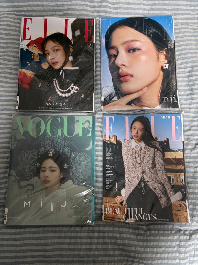 新品 ELLE Korea Vogue NewJeans minji セット 新品 ELLE Korea Vogue NewJeans minji セット - メルカリ