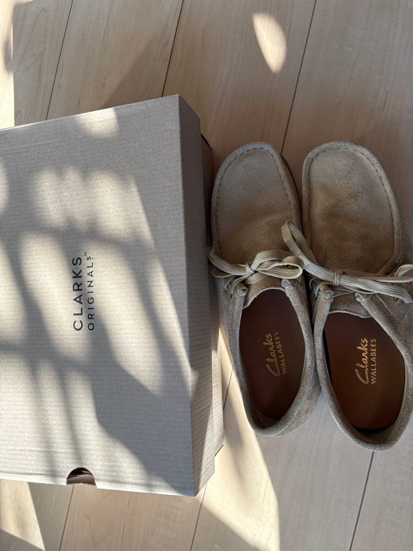 clarks wallabeeクラークスワラビーベージュ 24.5cm UK6
