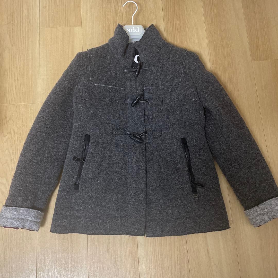 add ダウンウールテックジャケット　フード無し 1PIU1UGUALE3 別注フード取り外しWater Proof logo zipスタンドダウン