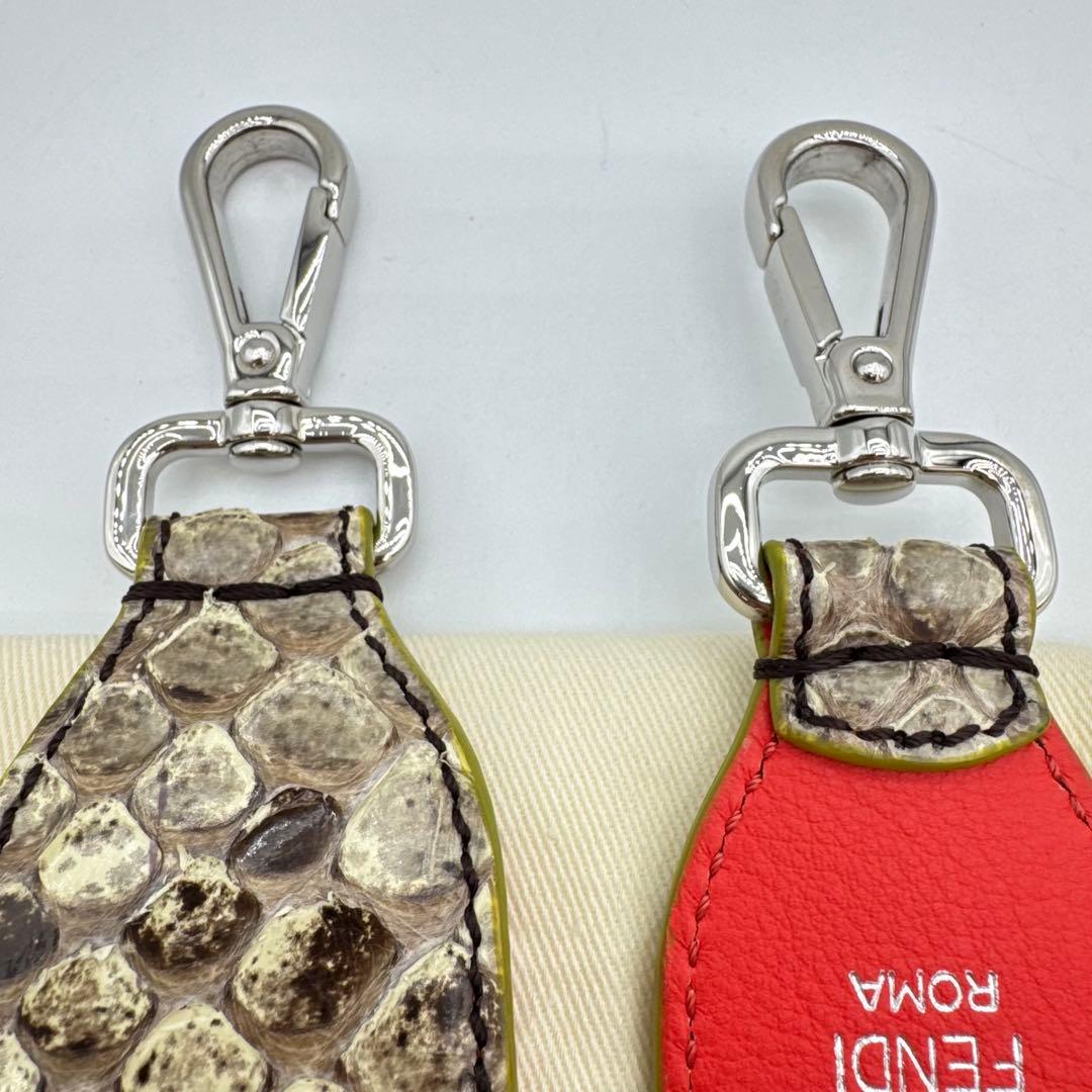 保管袋付き】FENDI ショルダーストラップ ストラップユー パイソン 美