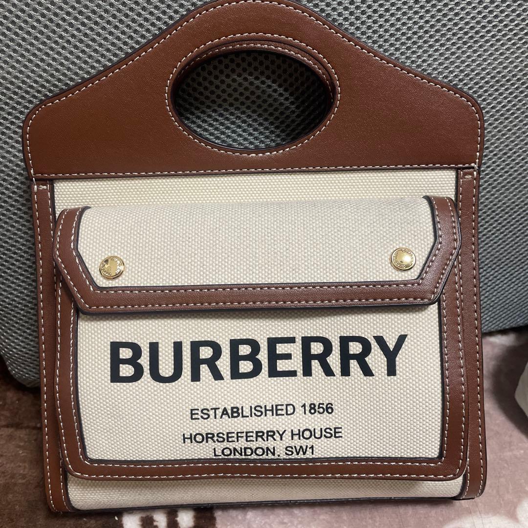 BURBERRY ロゴ入りハンドル付きショルダーバッグ 楽天市場】BURBERRY バーバリー MICRO POCKET BAG ショルダーバッグ