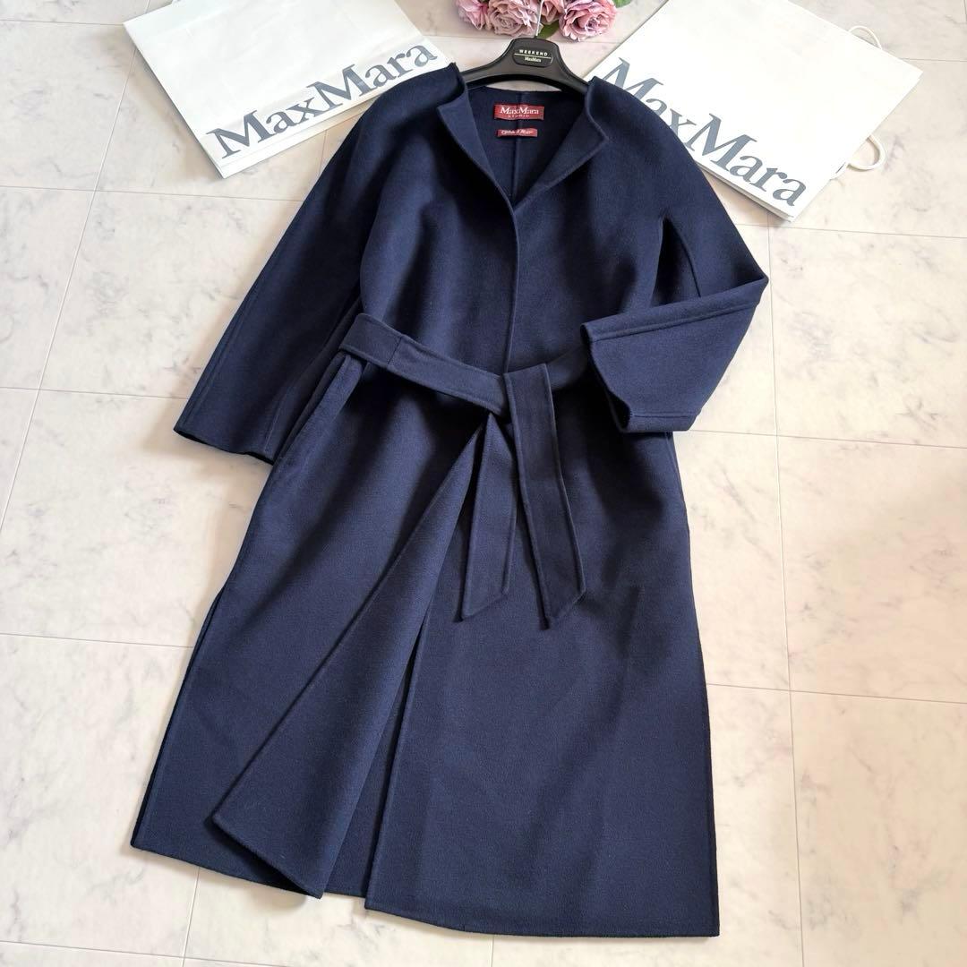 近年物☆マックスマーラ カシミヤウール クチートアマーノ ノーカラー