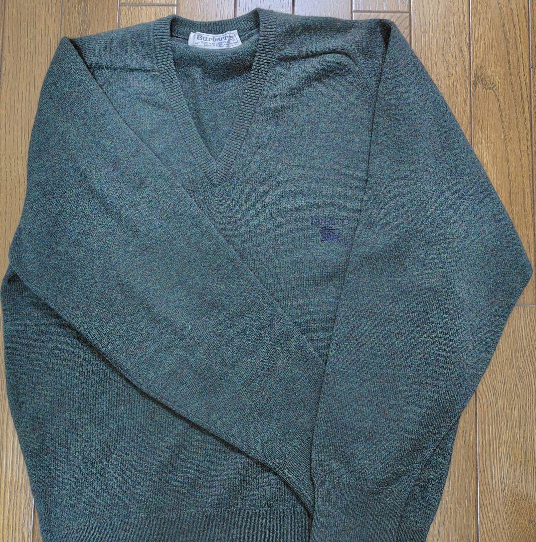 自宅保管未使用】Burberrysスコットランド製 ヴィンテージニット XL