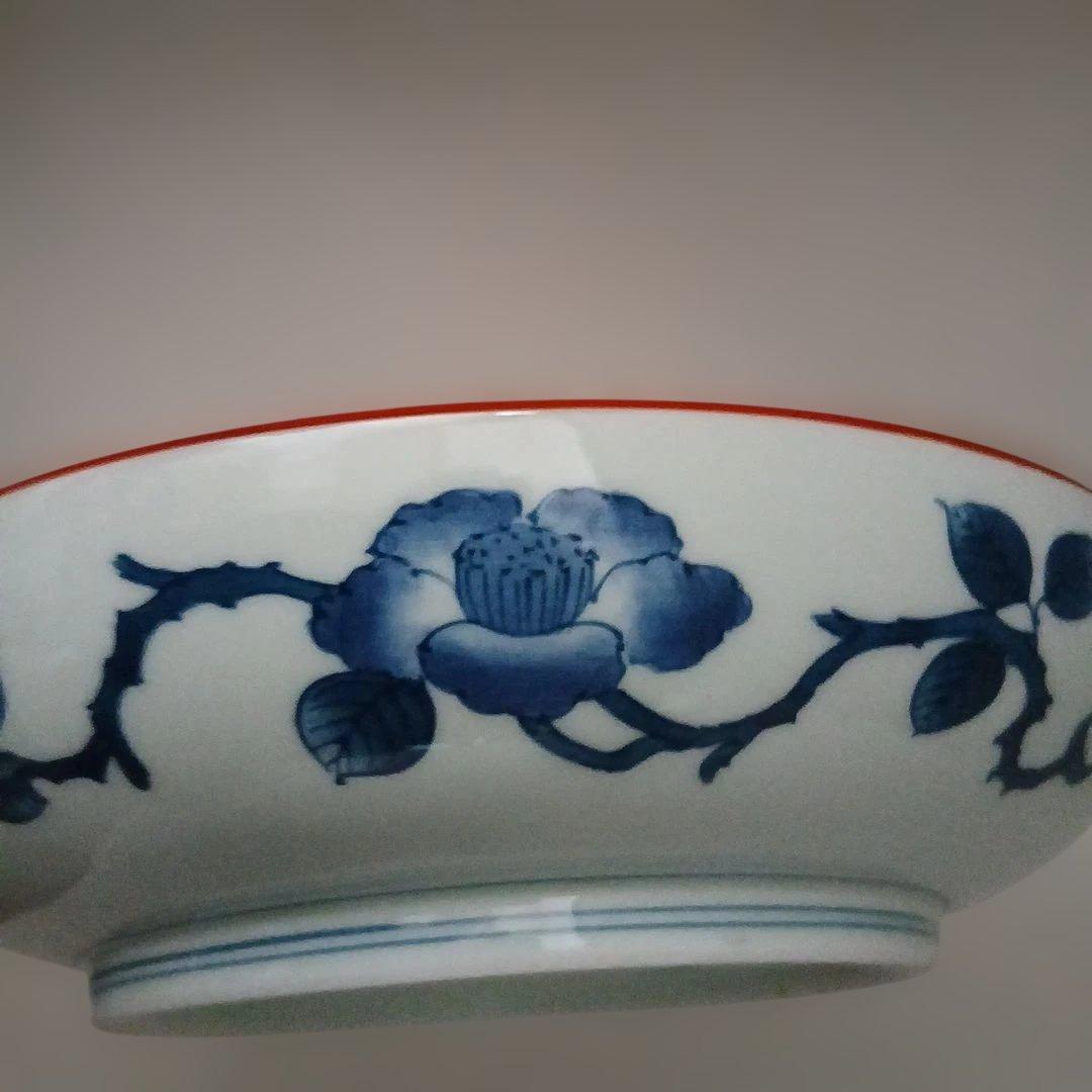 有田焼 (館林)喜助 作 『染錦椿盆栽 七寸深皿』 共箱付き - メルカリ