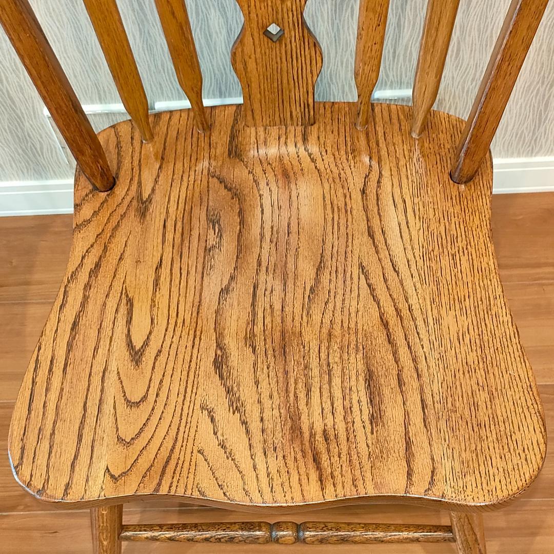美品 ウィンザーチェア① フープバック オーク材 2脚セット F5 - メルカリ
