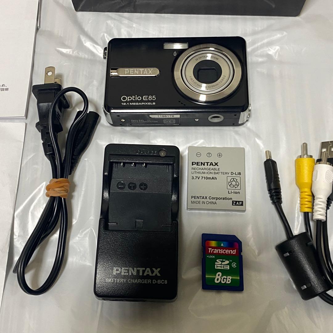 PENTAX Optio E85 12.1MP コンデジ動作確認済 付属品あり