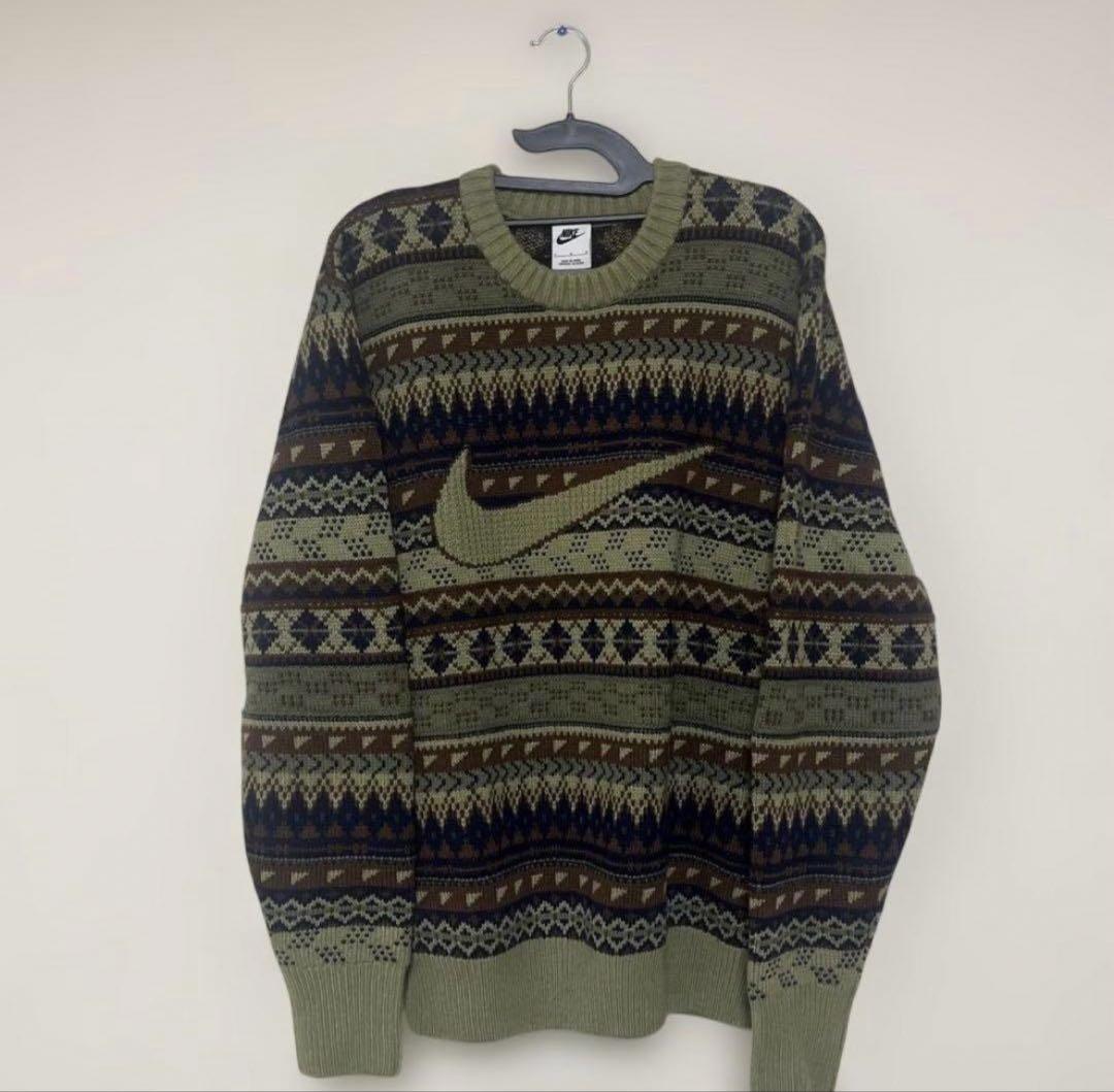 NIKE 柄 ニットセーター Nike Life Fair Isle Swoosh Sweater FZ0125 276 | OVERKILL