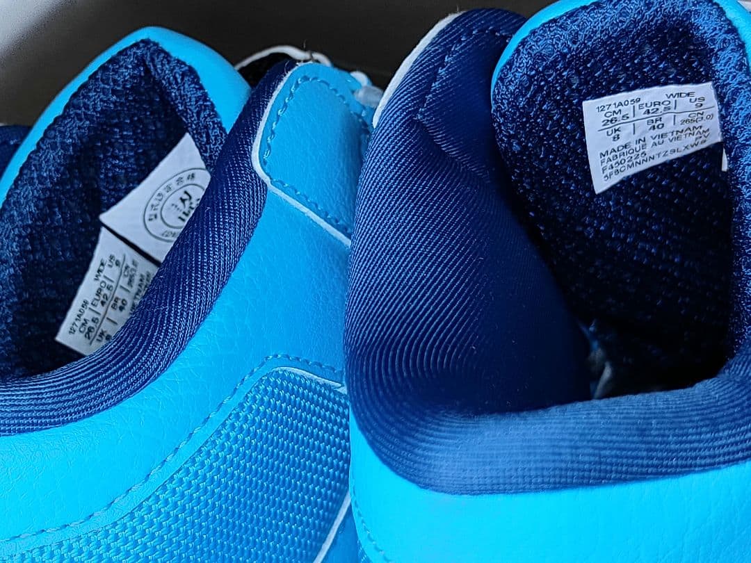 新品 限定品 アシックス 安全靴 ウィンジョブ CP308 　26.5cm　水色