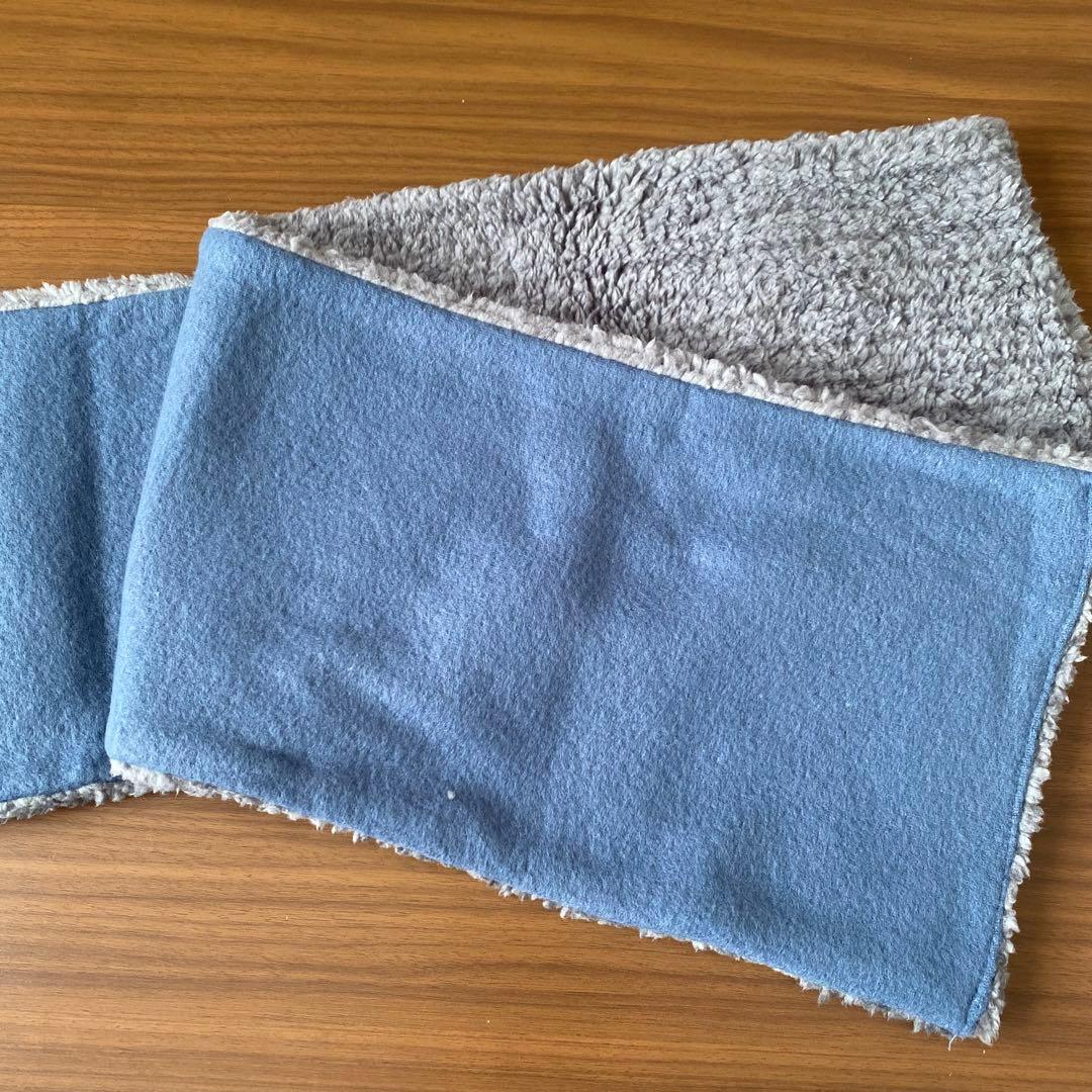 新品未使用】 高知信用金庫 ノベルティ マフラー グレー ネイビー