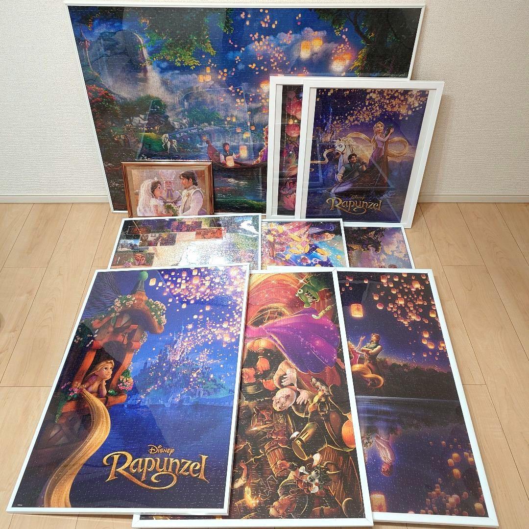 パズル完成品10点セット　フレーム付　ラプンツェル　アラジン　美女と野獣 2026年最新】ラプンツェル パズル 完成品の人気アイテム - メルカリ