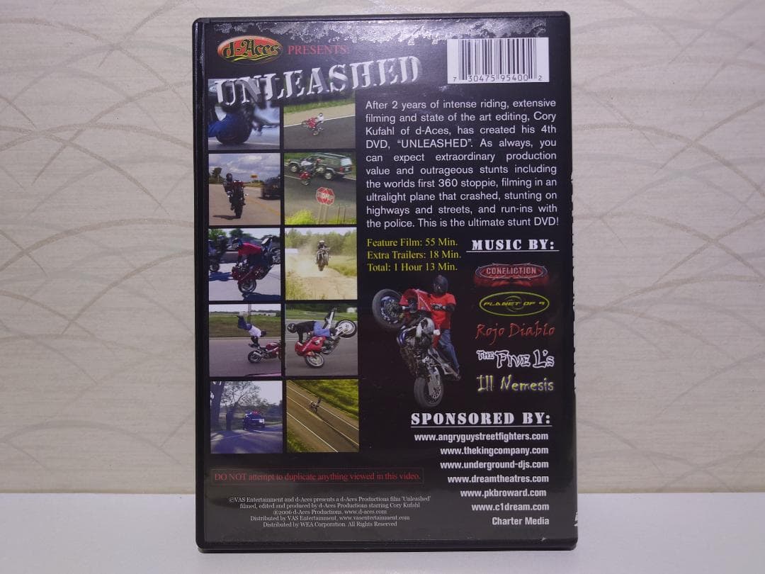 その他 UNLEASHED: Extreme Motorcycle Stunts DVD
